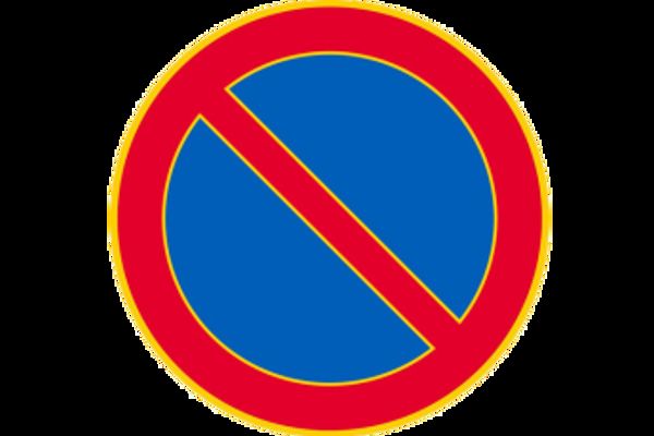 Pysäköinti kielletty- liikennemerkki