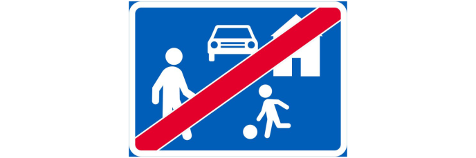 Pihakatu päättyy- liikennemerkki