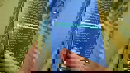 Pakkausmerkinnästä mallikuva.