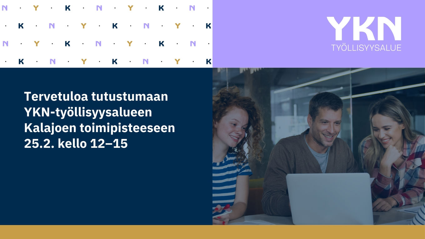 Kutsu tutustumaan työllisyyspalveluihin Kalajoen toimipisteeseen 25.2.2025 kello 12-15