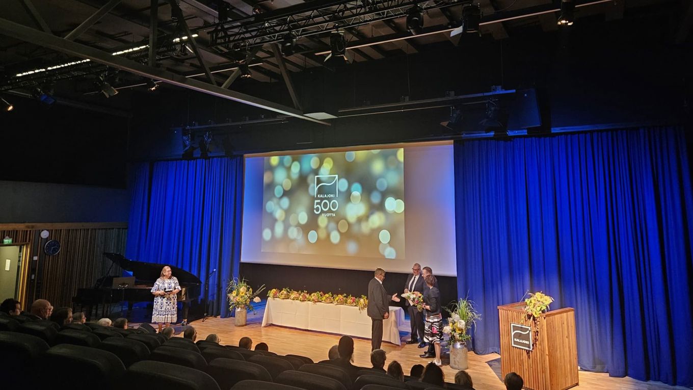 Elämäntyöpalkinnot jaettiin Virta-salissa.