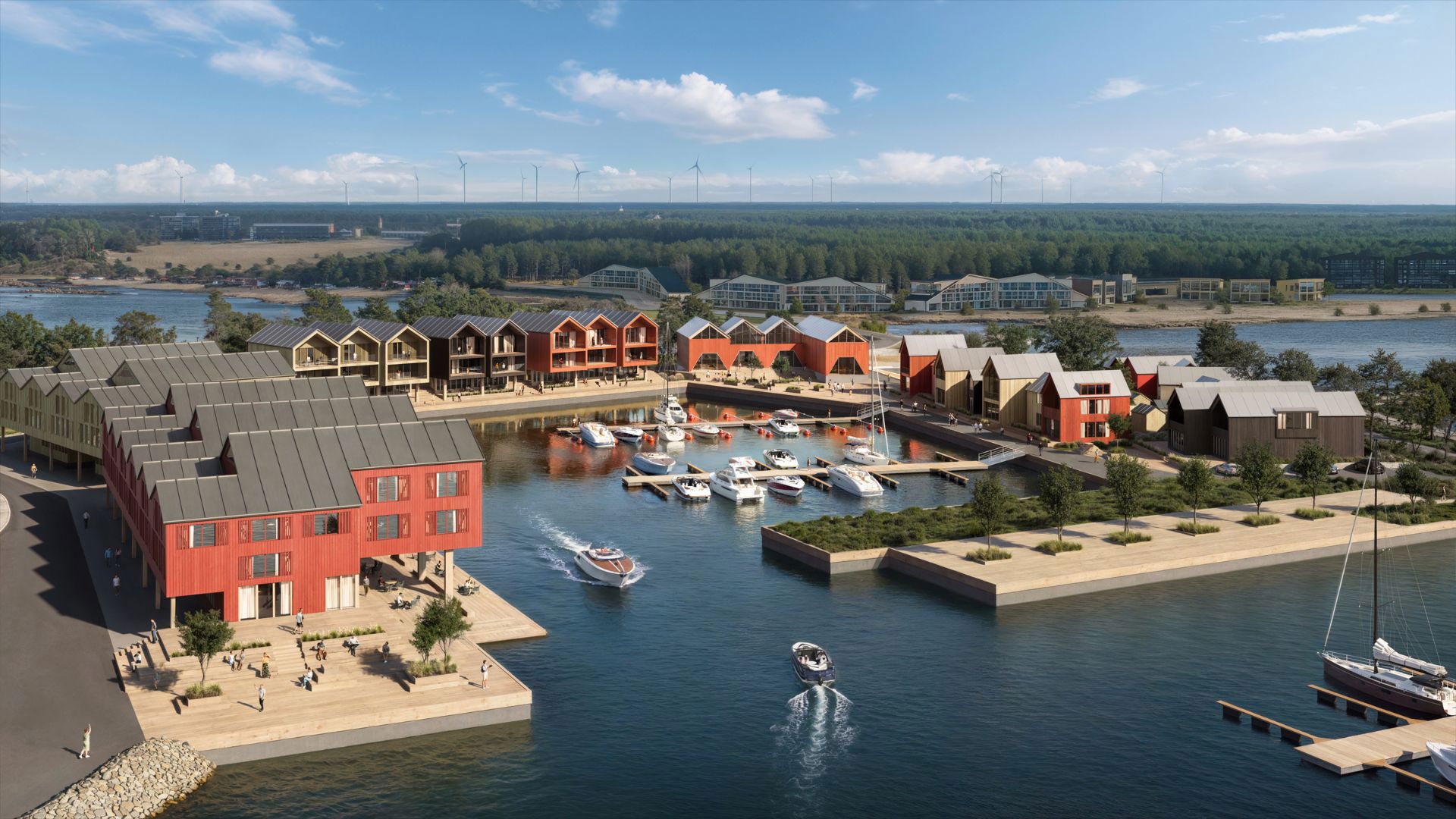 Havainnekuva Kalajoen Marinasta