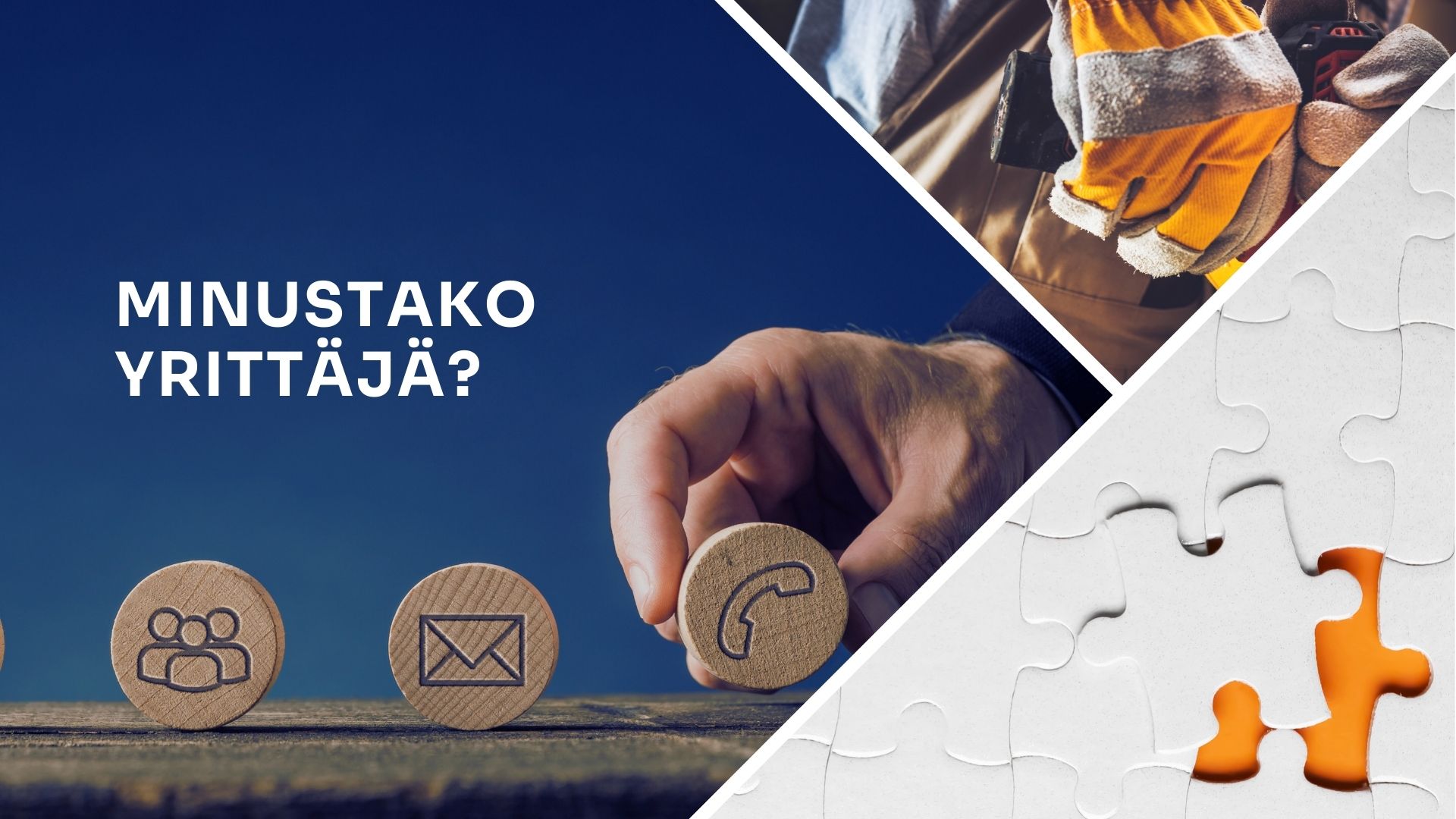 puisia nappeja joissa kuvia ja teksti minustako yrittäjä