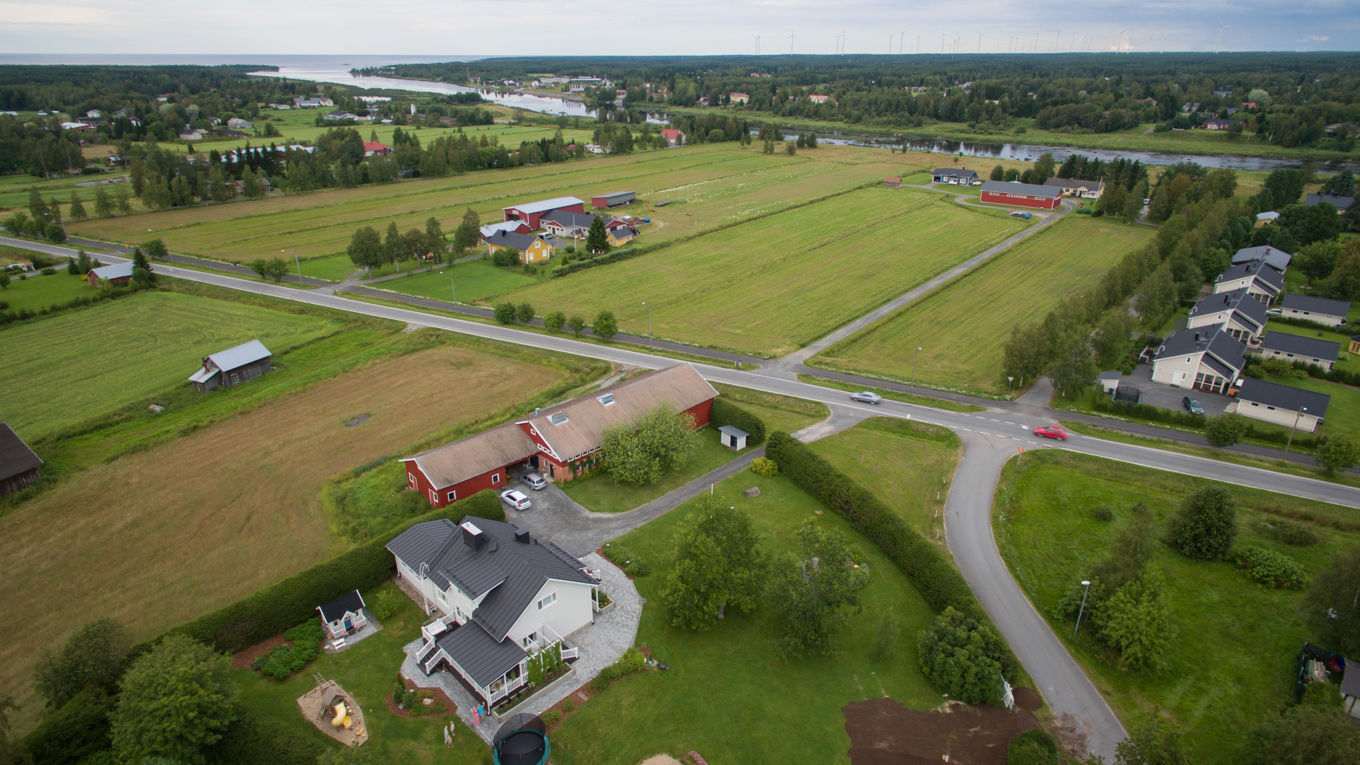 Kalajoen maisemaa kesällä ilmasta käsin