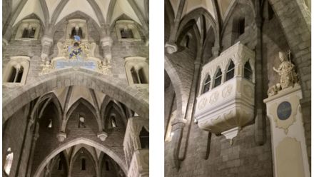 gothic church interier