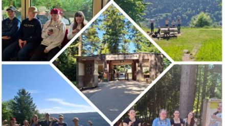 students on a trip in the nature